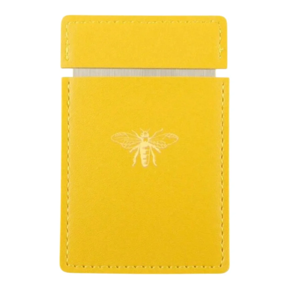 Green Cosmetic Mirror with Bee Imprint